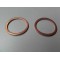 Koperen ring 12 mm 4 stuks