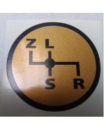 Schakelschema Z-L-S-R goud rond