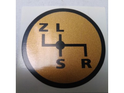 Schakelschema Z-L-S-R goud rond