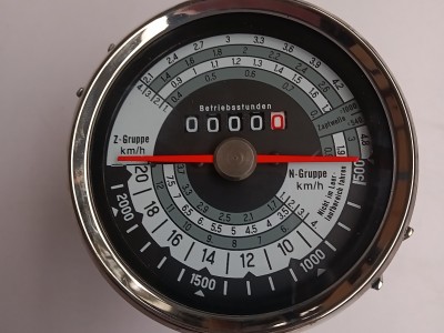 Tractormeter Eicher rechtsdraaiend 20 km/u