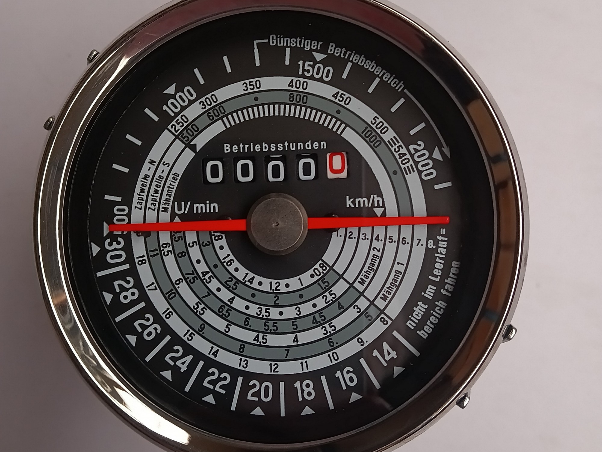 Tractormeter Eicher rechtsdraaiend 30 km/u