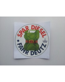 Deutz Sticker - Spar Diesel, Fahr Deutz