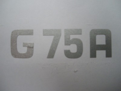 Güldner G75A sticker Güldner G75A sticker