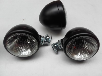 Koplamp Deutz zijmontage 130 mm buis 24mm Koplamp Deutz zijmontage 130 mm buis 24mm