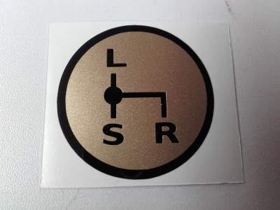 Schakelschema L-S-R goud rond Schakelschema L-S-R goud rond