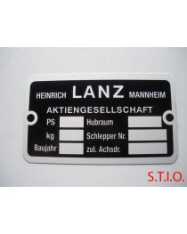 Typeplaat LANZ 98x58mm