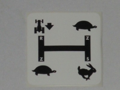 Schakelschema sticker R-S-S-H wit Schakelschema sticker R-S-S-H wit