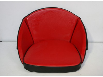 Kussen Rood/zwart hoog