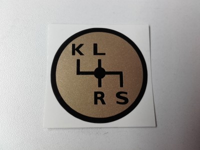 Schakelschema K-L-R-S goud rond Schakelschema K-L-R-S goud rond