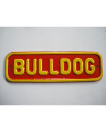 Bulldog rood/geel embleem