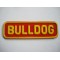 Bulldog rood/geel embleem