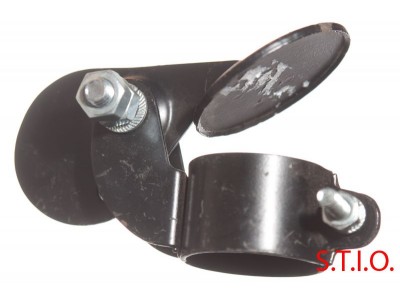 Uitlaat regenkap  1 3/4 inch zwart