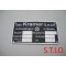 Kramer 97x55mm typeplaat
