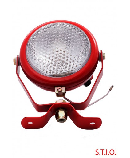 Werklamp rood 130mm