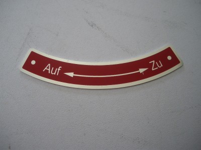 Aanwijzingsschild Auf/Zu Aanwijzingsschild Auf/Zu