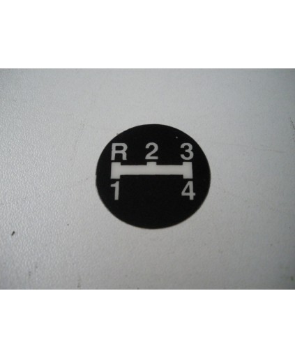 R-1-2-3-4 teken schakelknop MF