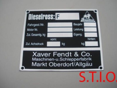 Dieselross typepl 105x95mm Dieselross typepl 105x95mm