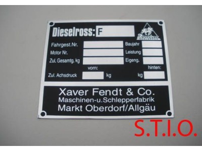 Dieselross typepl 105x95mm