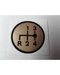 Schakelschema R-1-2-3-4 rond goud