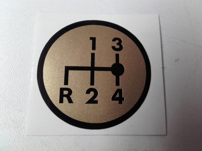 Schakelschema R-1-2-3-4 rond goud Schakelschema R-1-2-3-4 rond goud