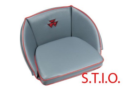 Kussen MF Grijs/rood hoog