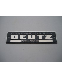 Deutz 135 x35mm typeplaat