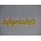 Luftgekulht sticker groot 