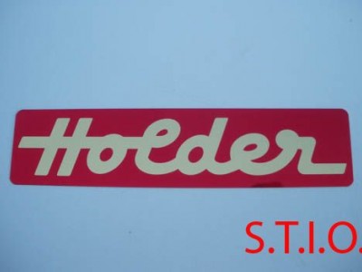 Holder 255x65mm embleem